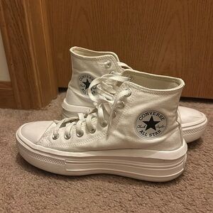 White Highrise Converse